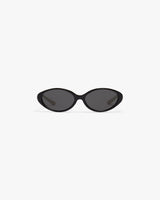 Black Oval Curve Sunglasses