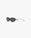 Black Oval Curve Sunglasses
