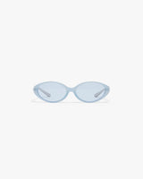 Blue Oval Curve Sunglasses