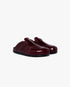 Burgundy Leather Outdoor Mule