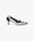 Silver Leather Heeled Sneaker Pumps
