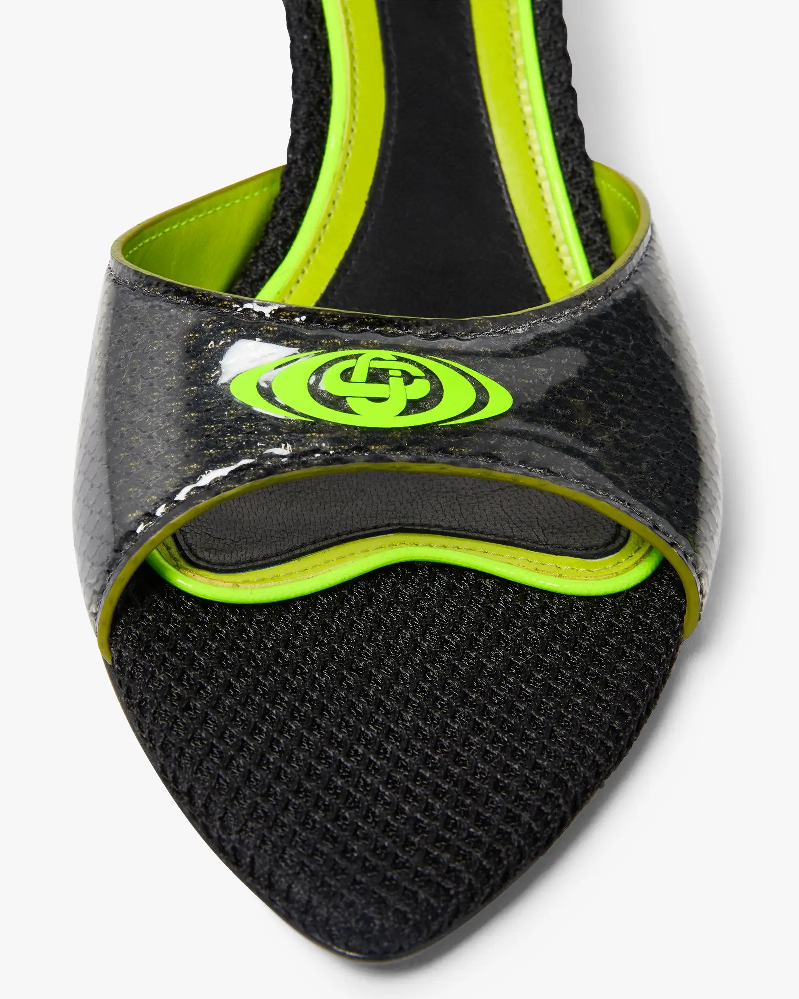 Black Heeled Mule Sandals