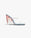Blue & Pink Plexi Heeled Wedge Sandals