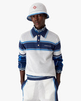 Mesh Stripe Crochet Hat