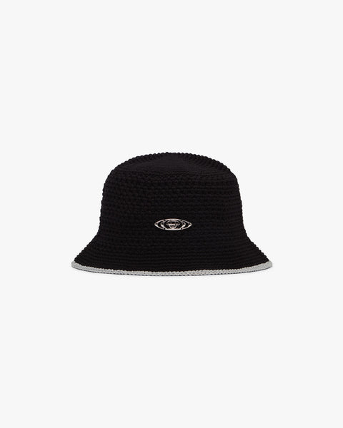 Black Warp Logo Crochet Hat | Casablanca Paris