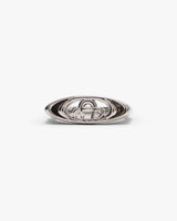 Ripple Logo Signet Ring