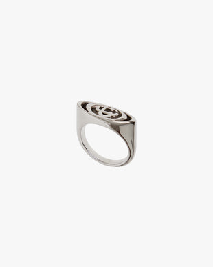 Ripple Logo Signet Ring