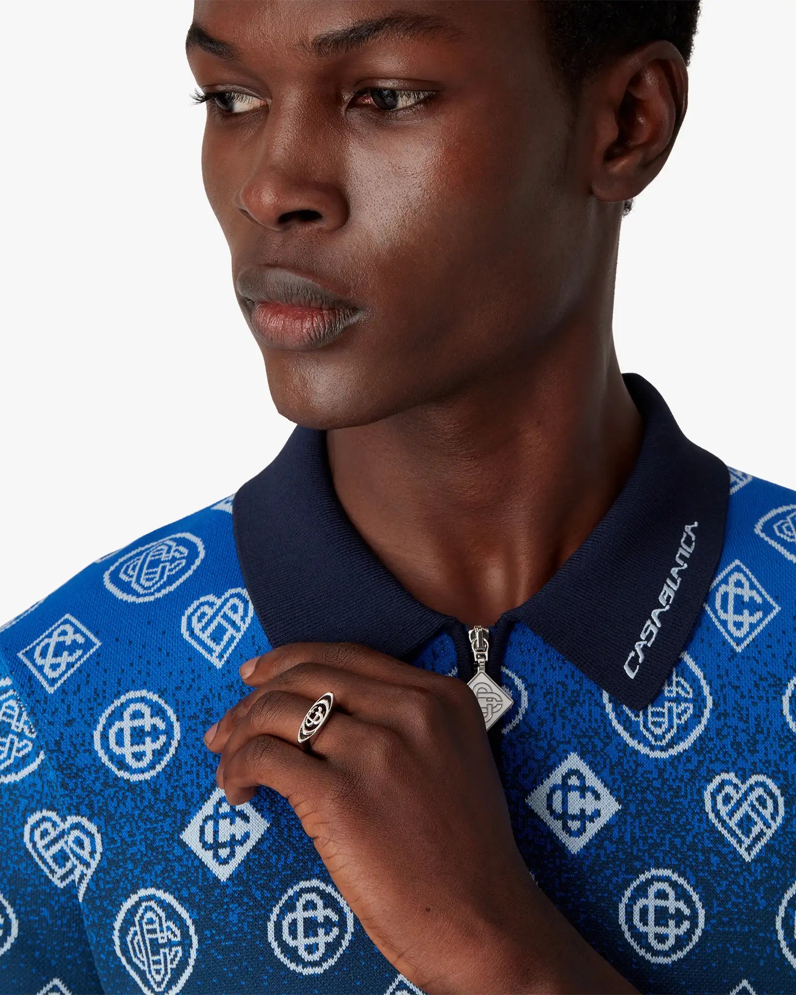 Ripple Logo Signet Ring