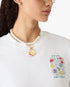 White & Gold Icon Pearl Necklace