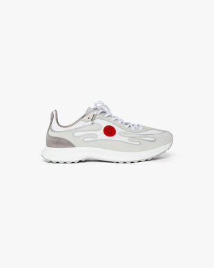 Women's Grey Leather Stade Sneakers