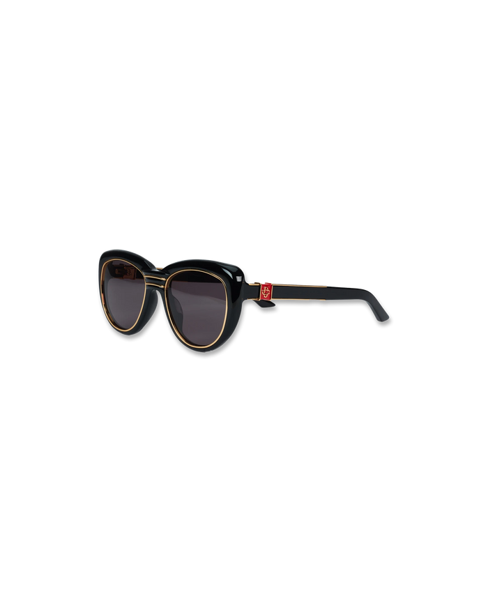 Black & Gold The Wing Sunglasses