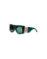 Dark Green & Pink The Magazine Sunglasses