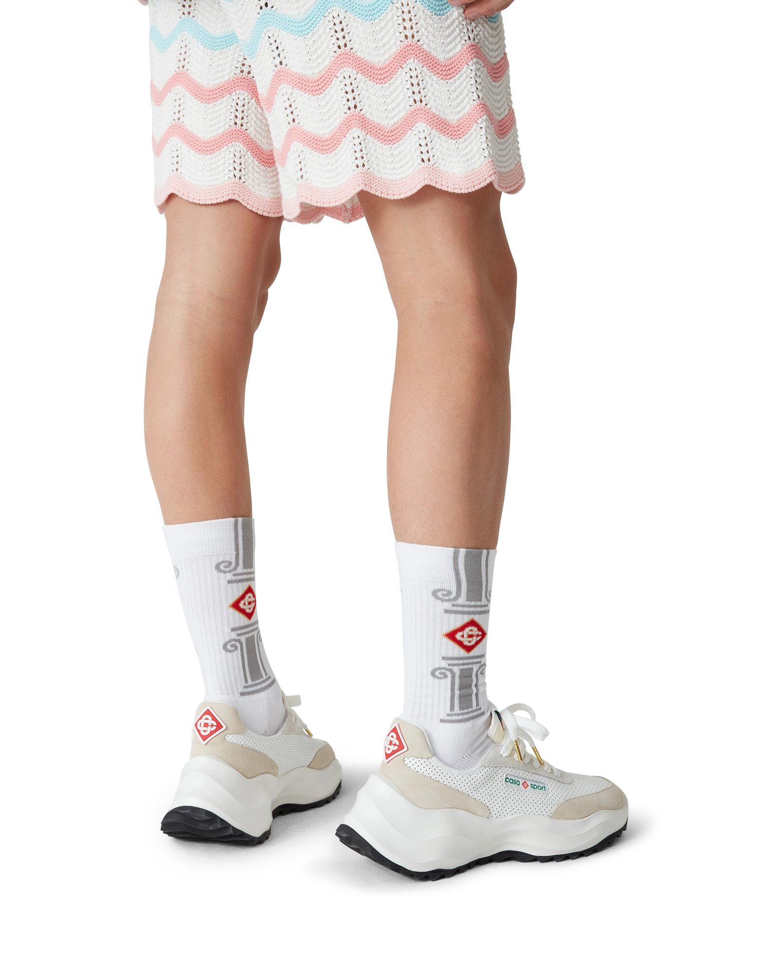 Grey Column Socks