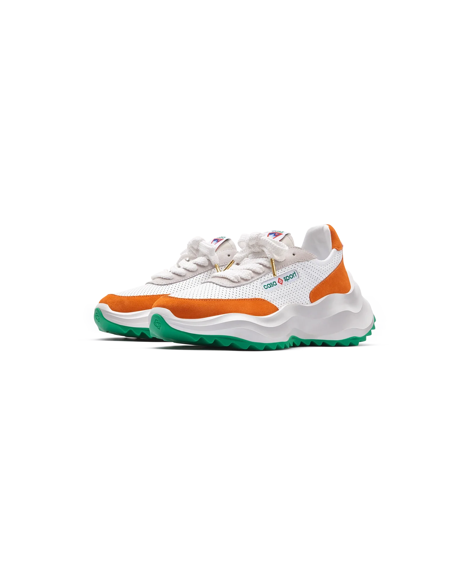 Men's Atlantis White & Clay Orange Sneaker