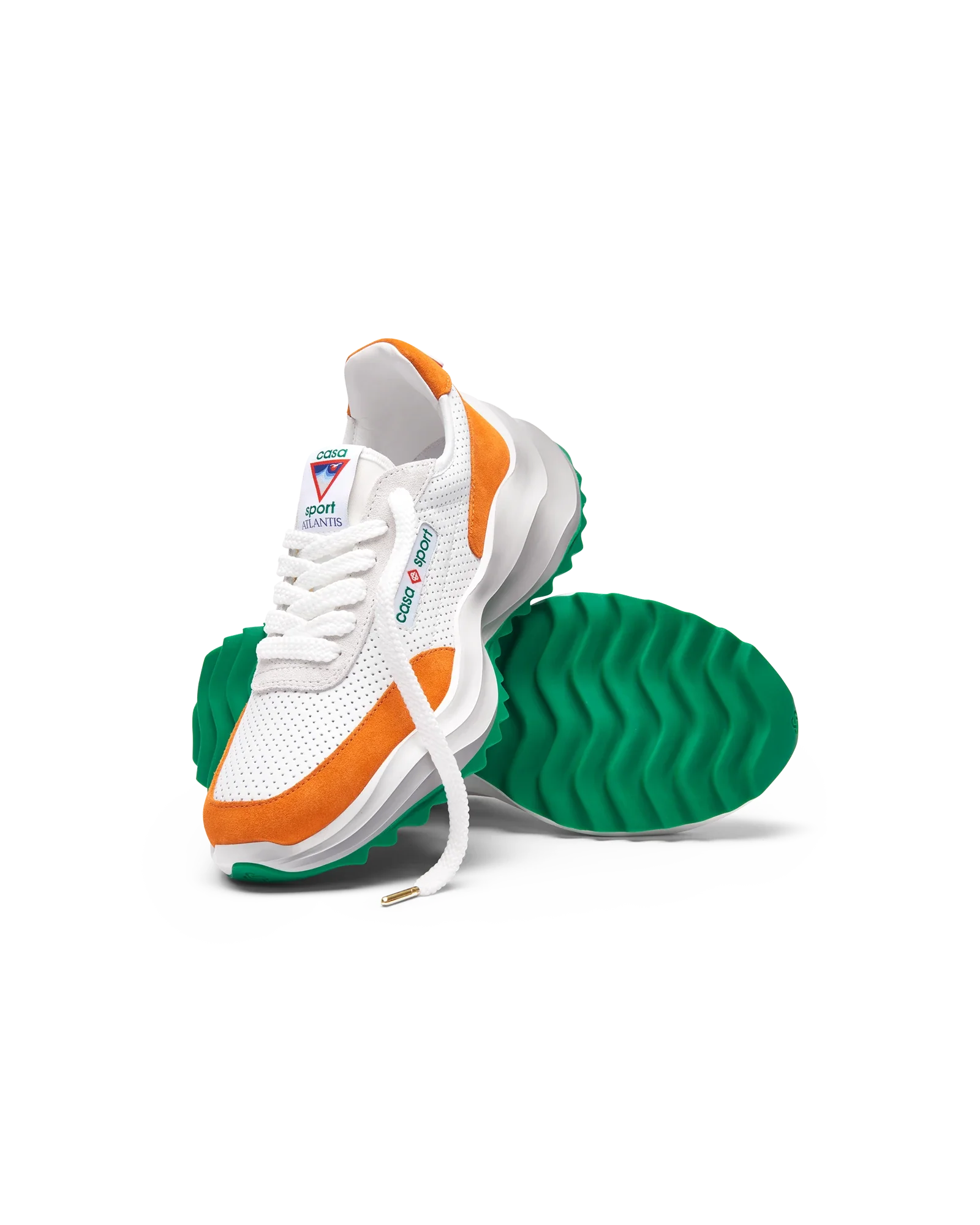 Men's Atlantis White & Clay Orange Sneaker