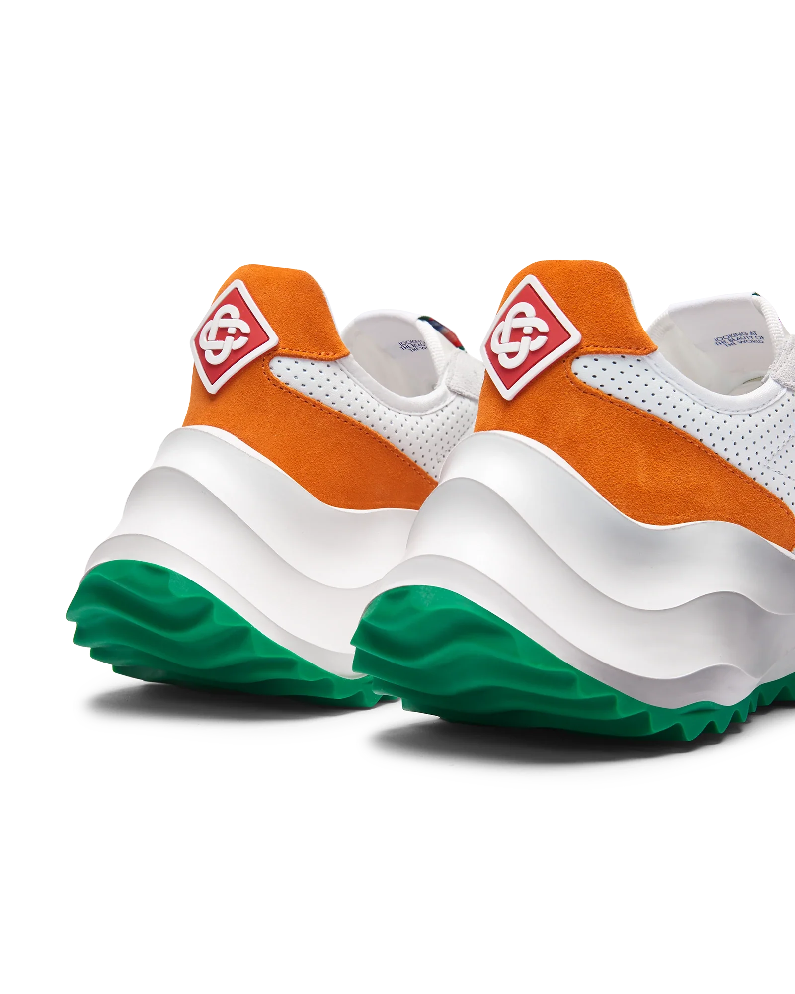 Men's Atlantis White & Clay Orange Sneaker