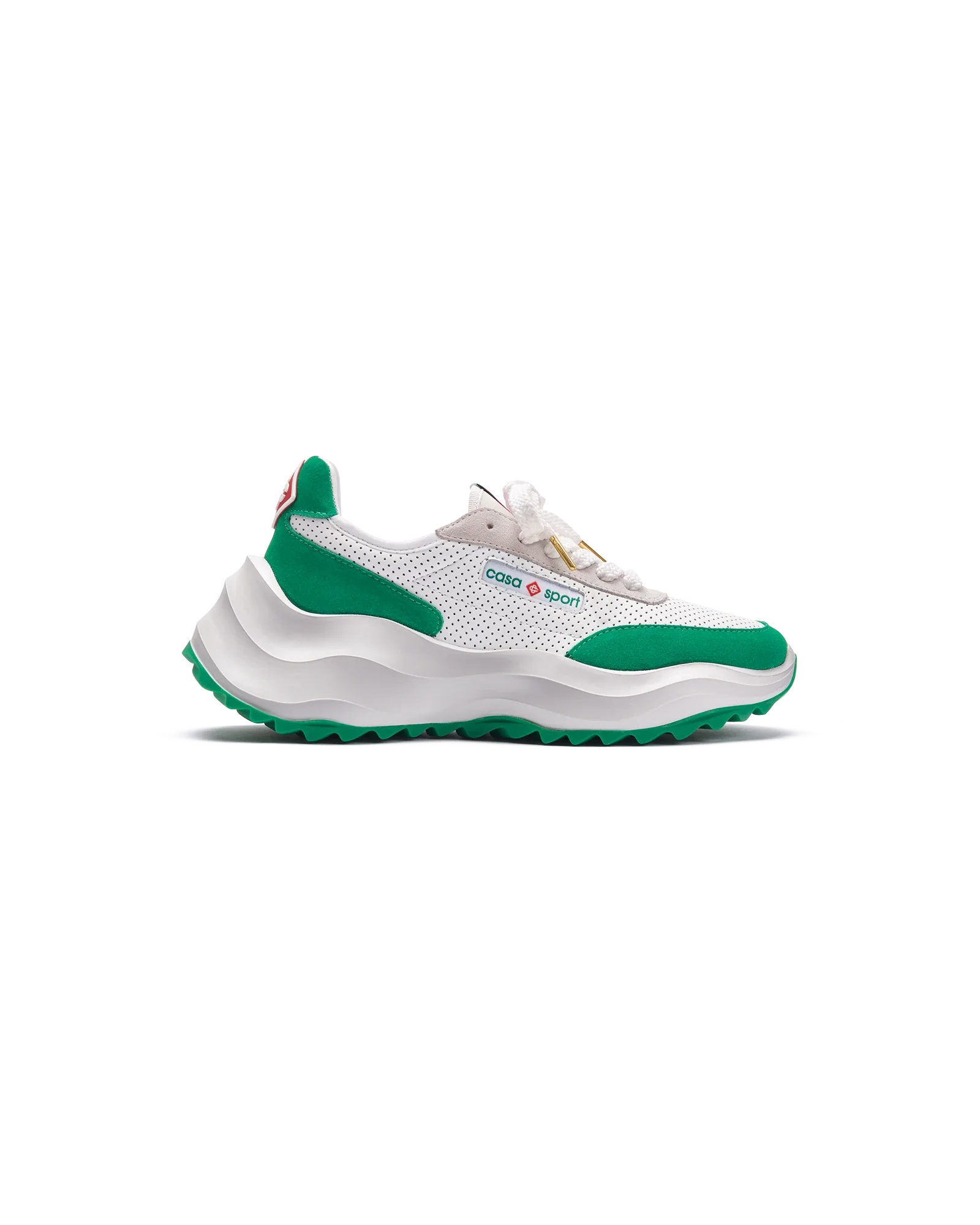 Men's Atlantis White & Tennis Green Sneaker