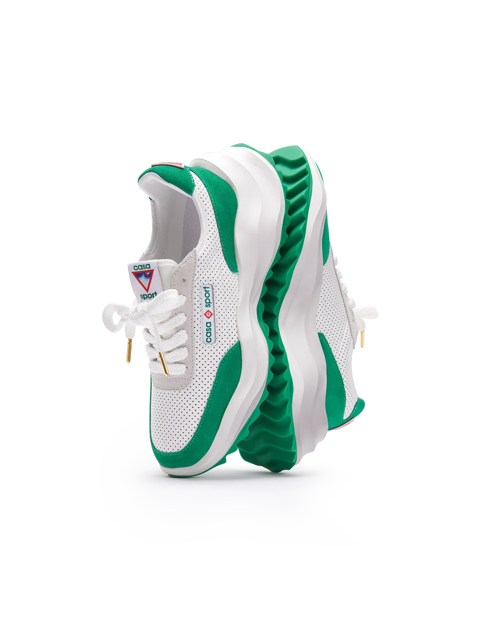 Women's Atlantis White & Tennis Green Sneaker