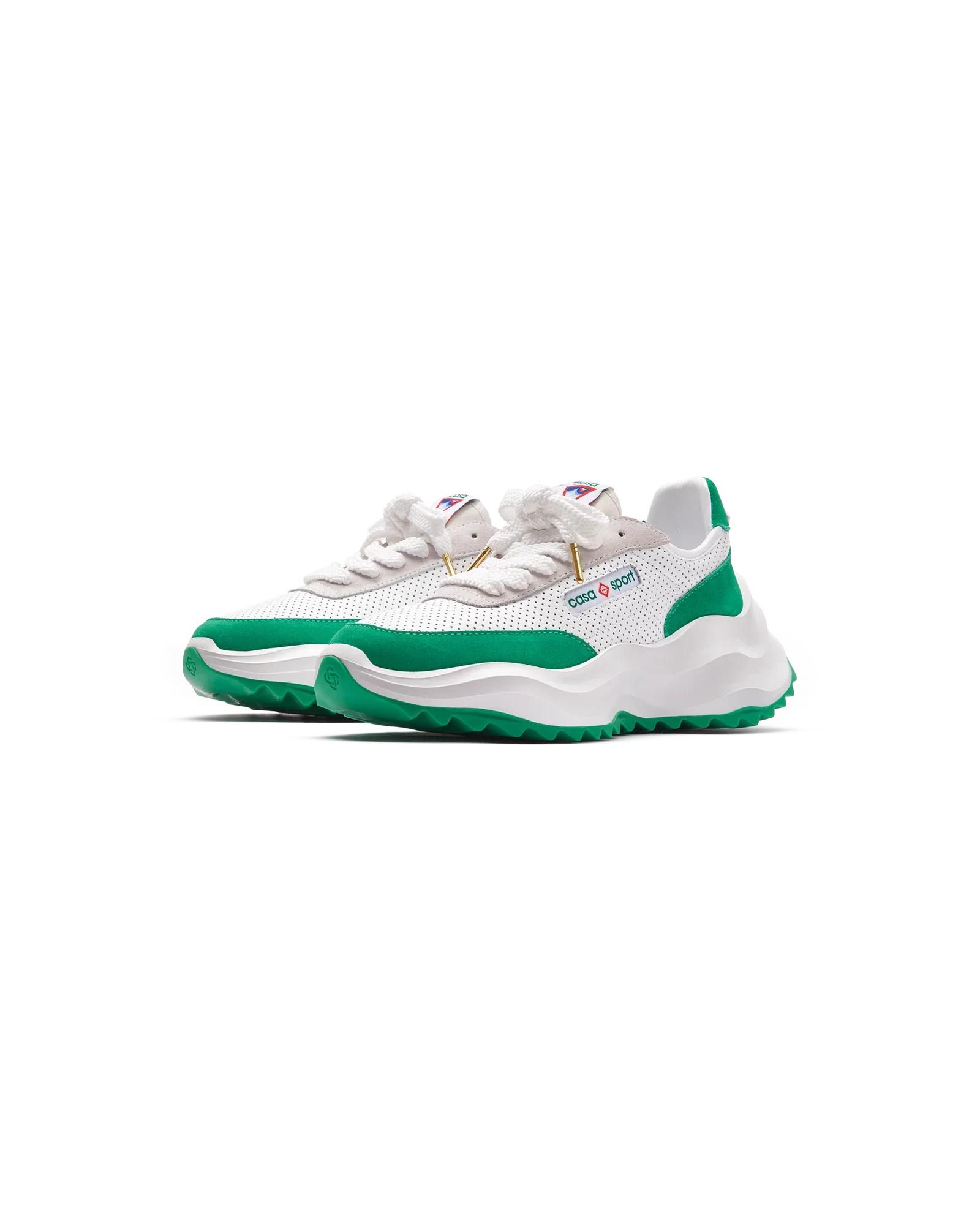Men's Atlantis White & Tennis Green Sneaker