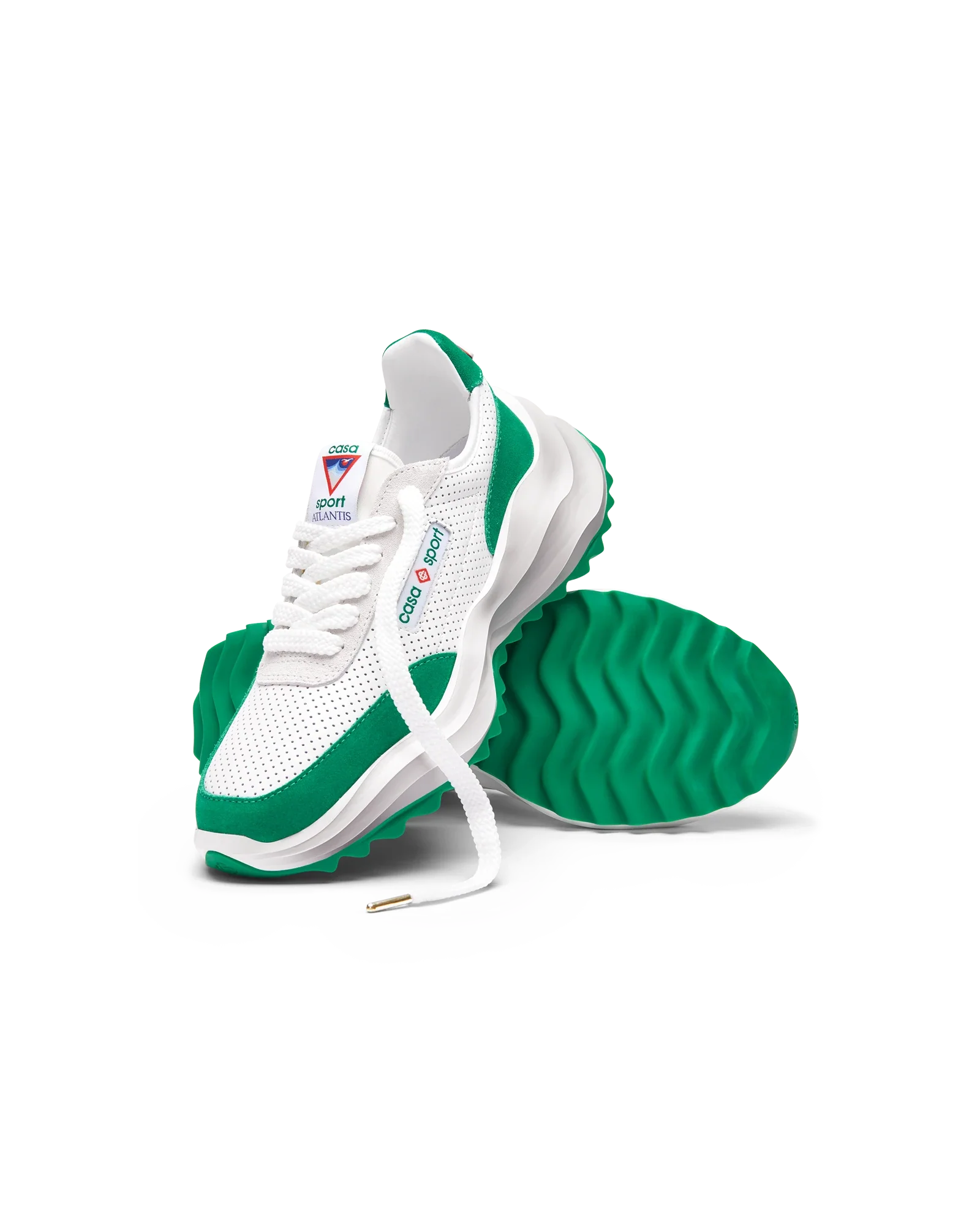 Men's Atlantis White & Tennis Green Sneaker