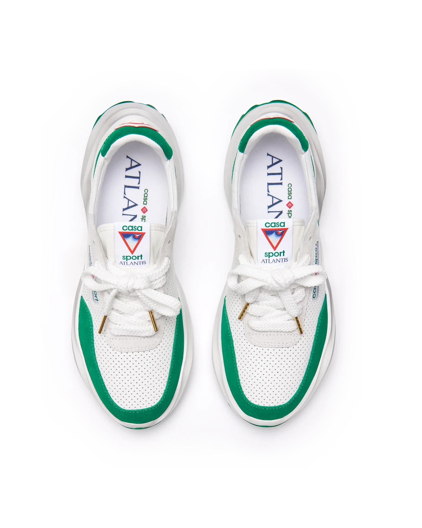 Men's Atlantis White & Tennis Green Sneaker