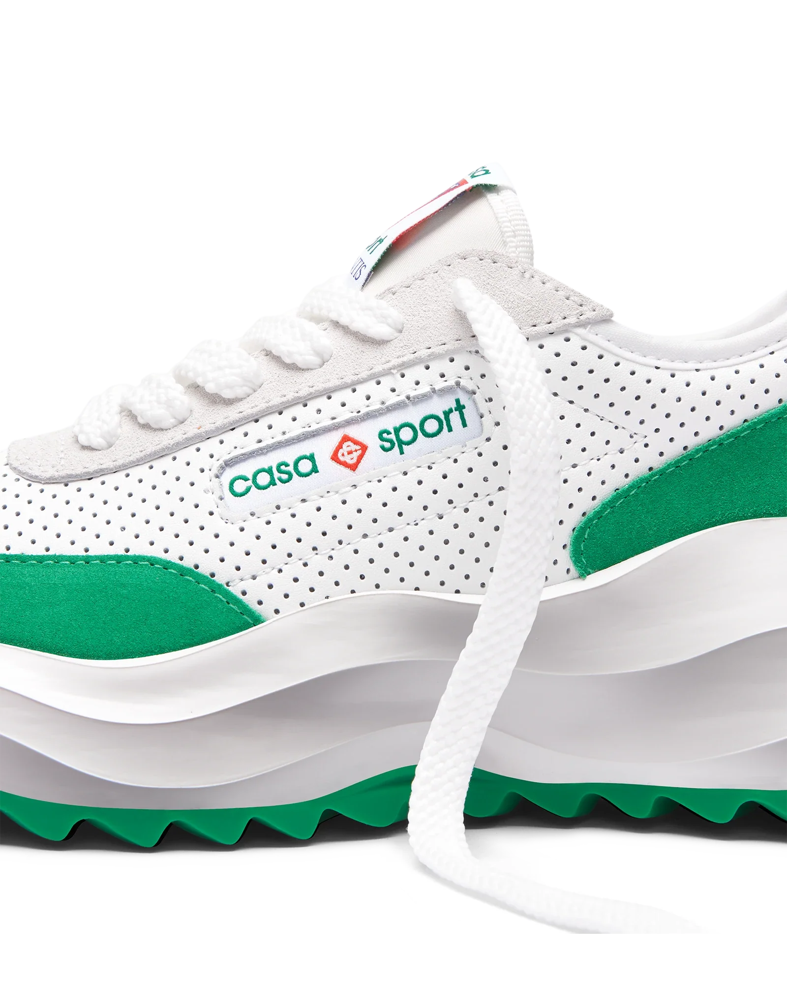 Women's Atlantis White & Tennis Green Sneaker