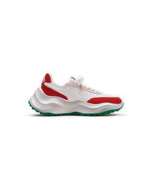 Men's Atlantis White & Red Sneaker