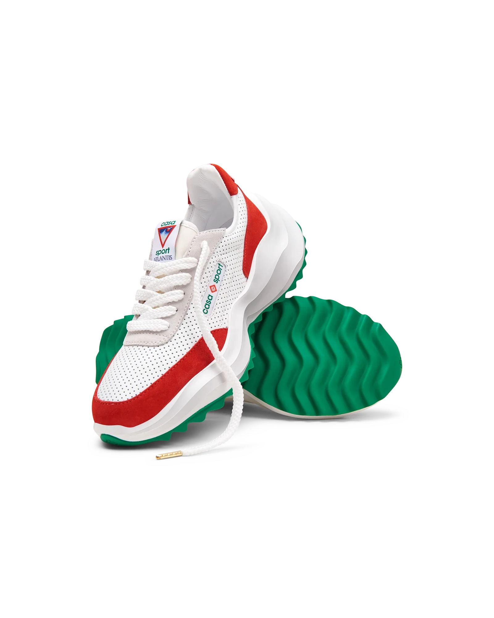 Men's Atlantis White & Red Sneaker