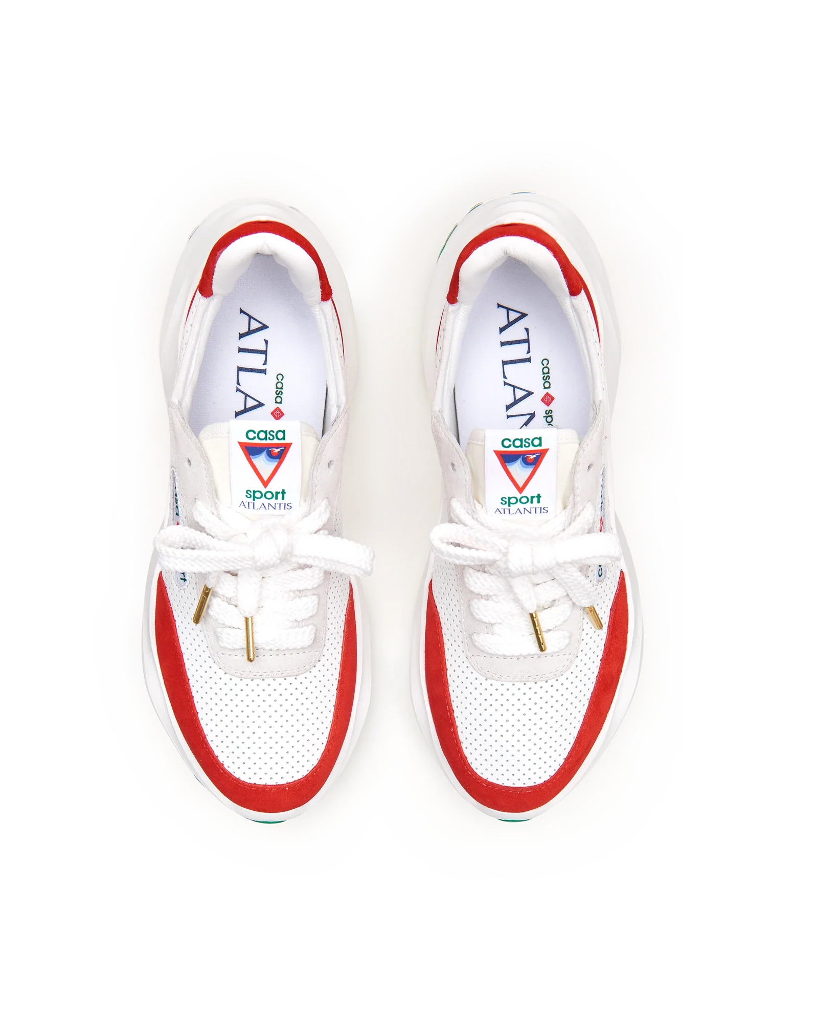 Men's Atlantis White & Red Sneaker