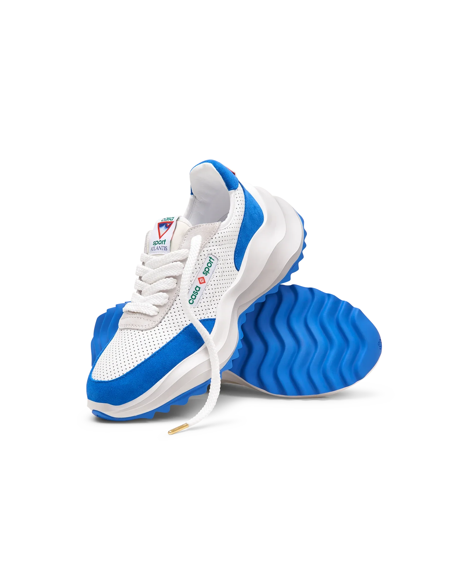 Women's Atlantis White & Blue Sneaker