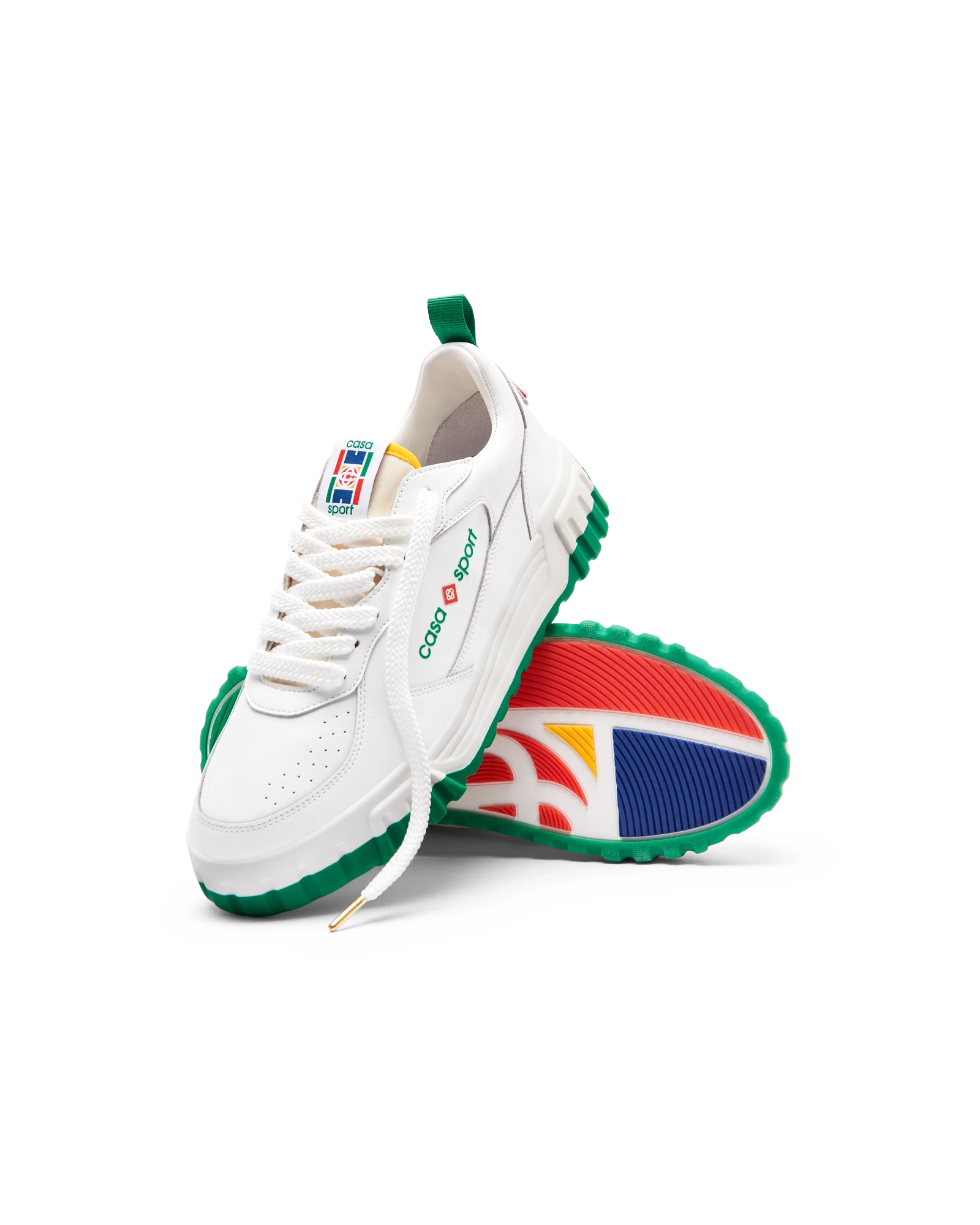 Women's Court White & Green Sneaker