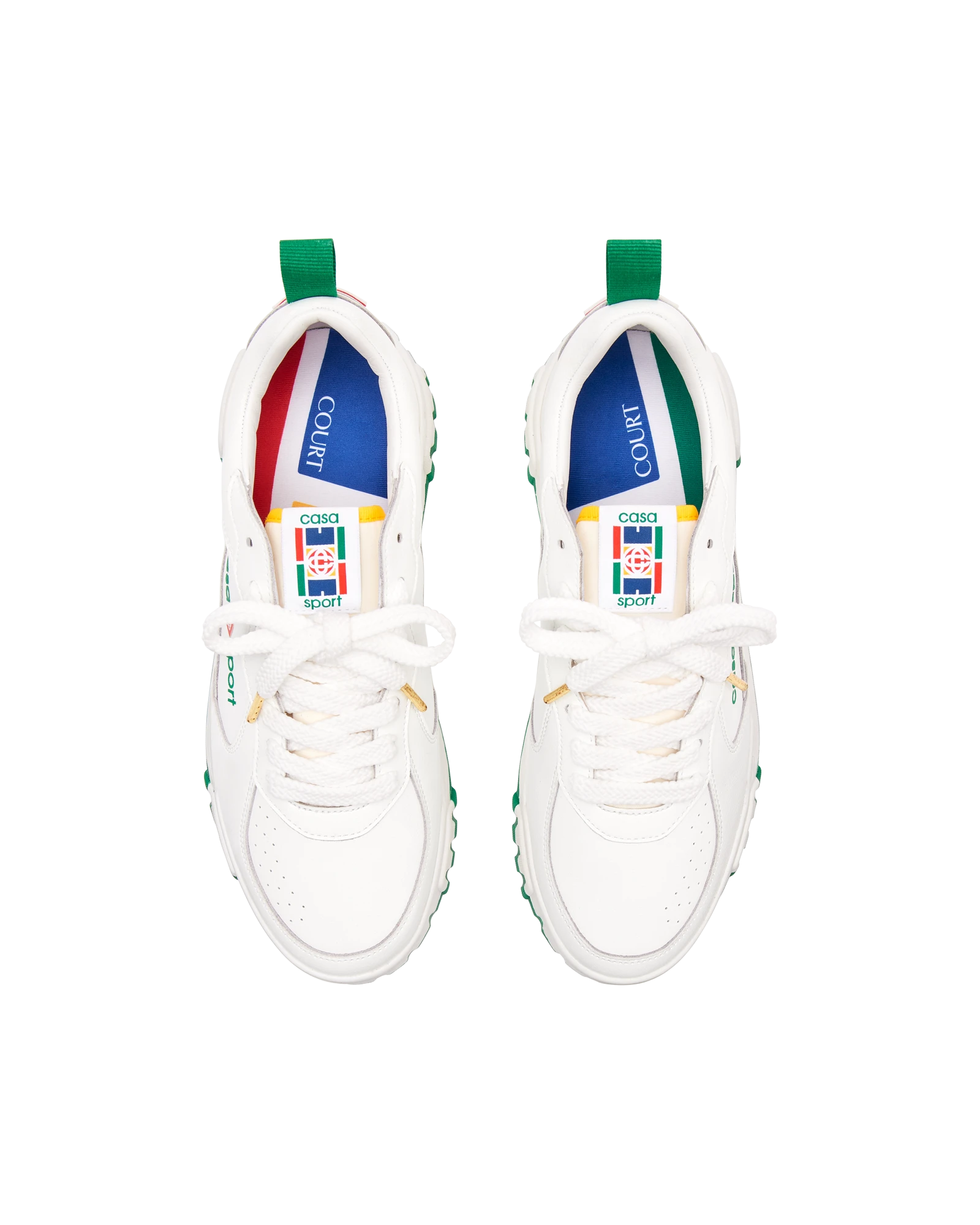 Women's Court White & Green Sneaker