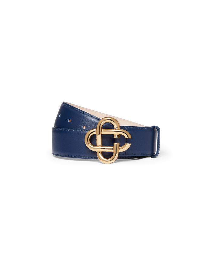 Navy CC Logo Buckle Belt