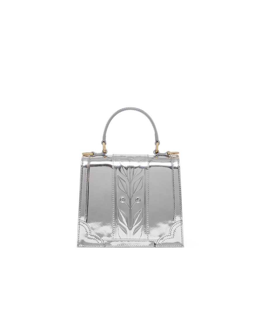 Silver Mini Jeanne Bag