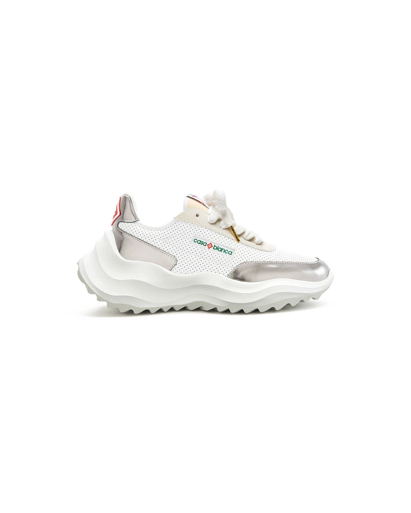 Women's Atlantis White & Chrome Sneaker