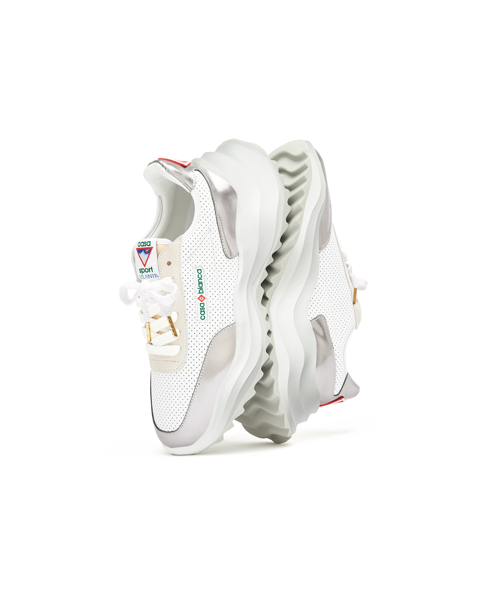 Women's Atlantis White & Chrome Sneaker