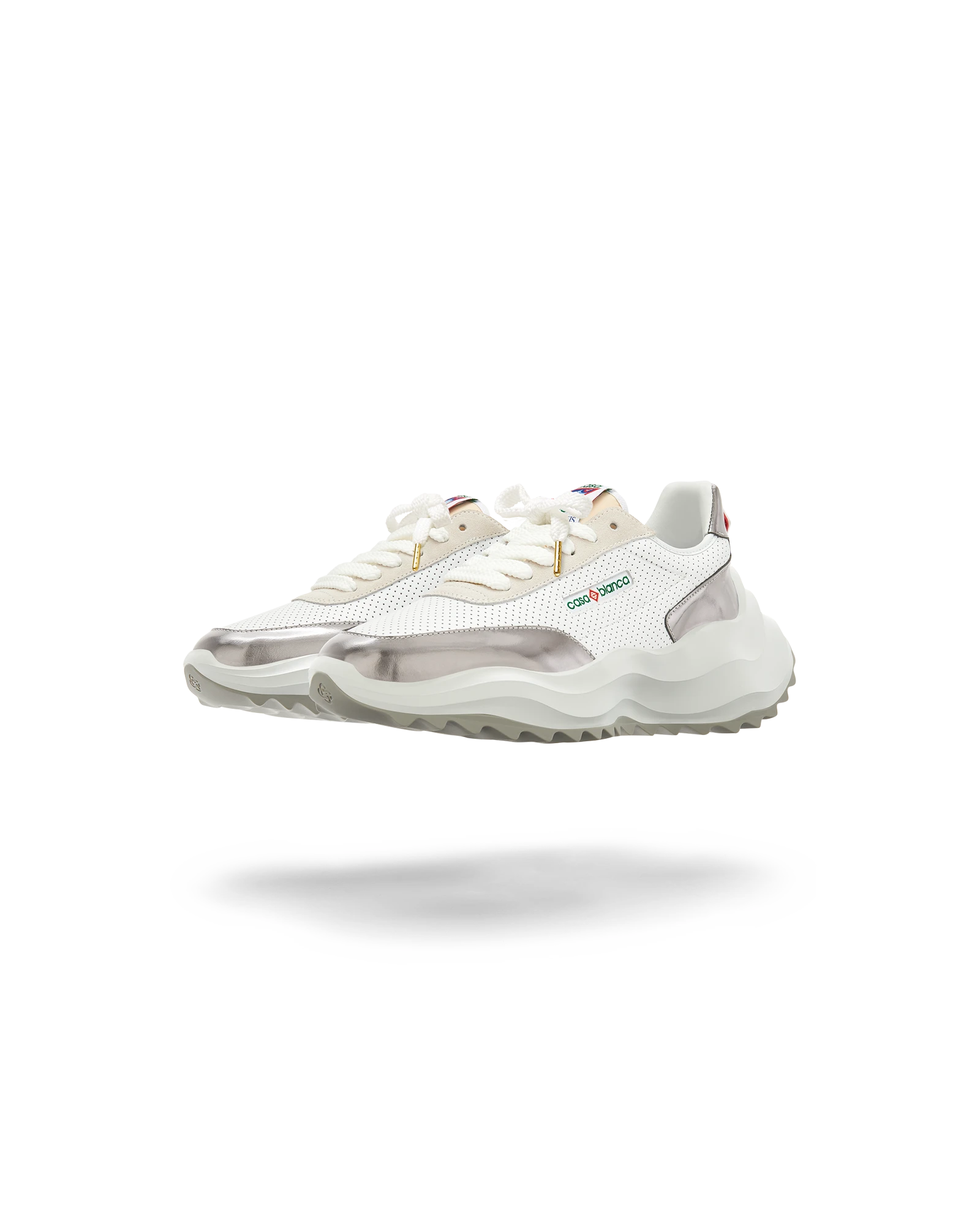 Women's Atlantis White & Chrome Sneaker