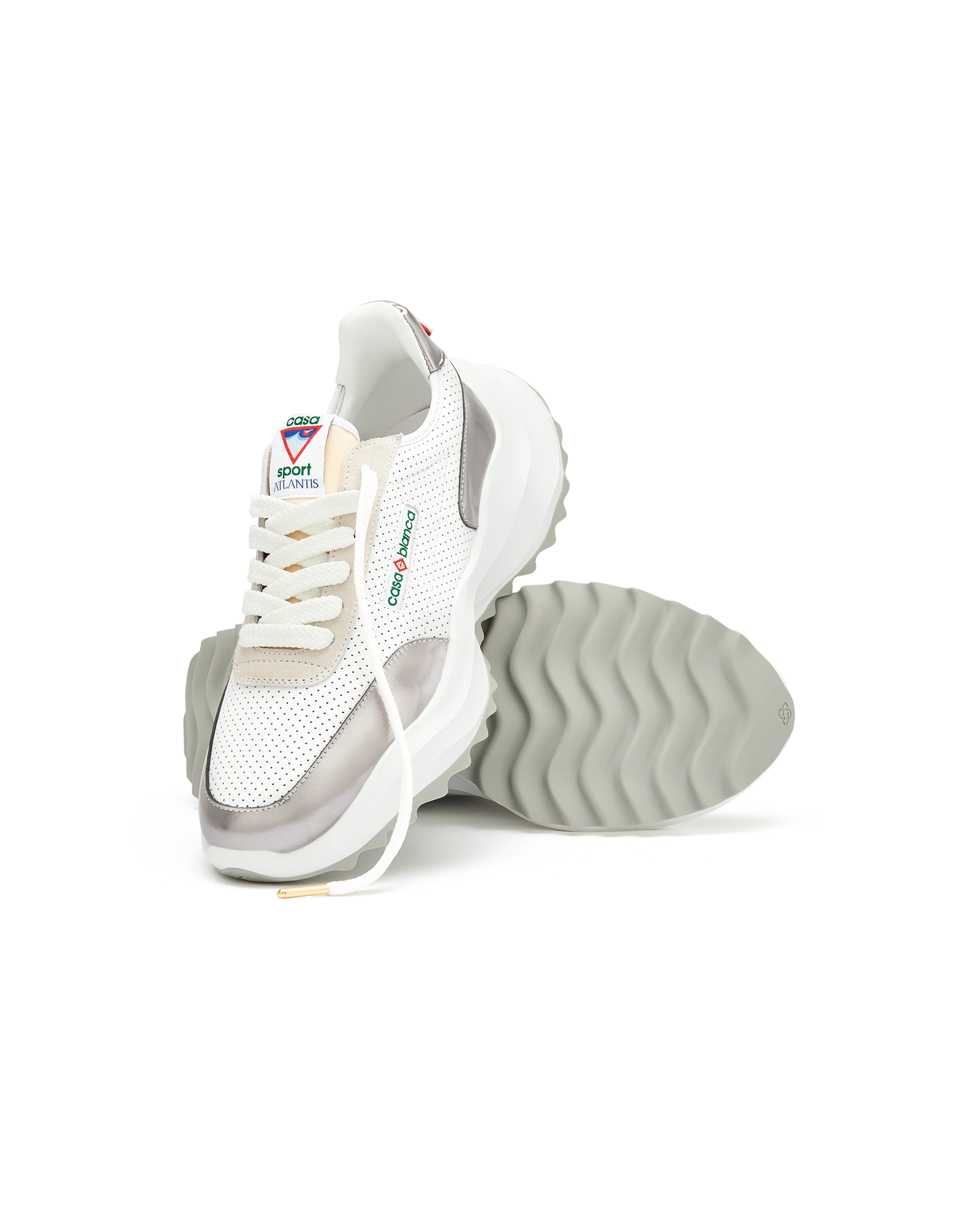 Women's Atlantis White & Chrome Sneaker
