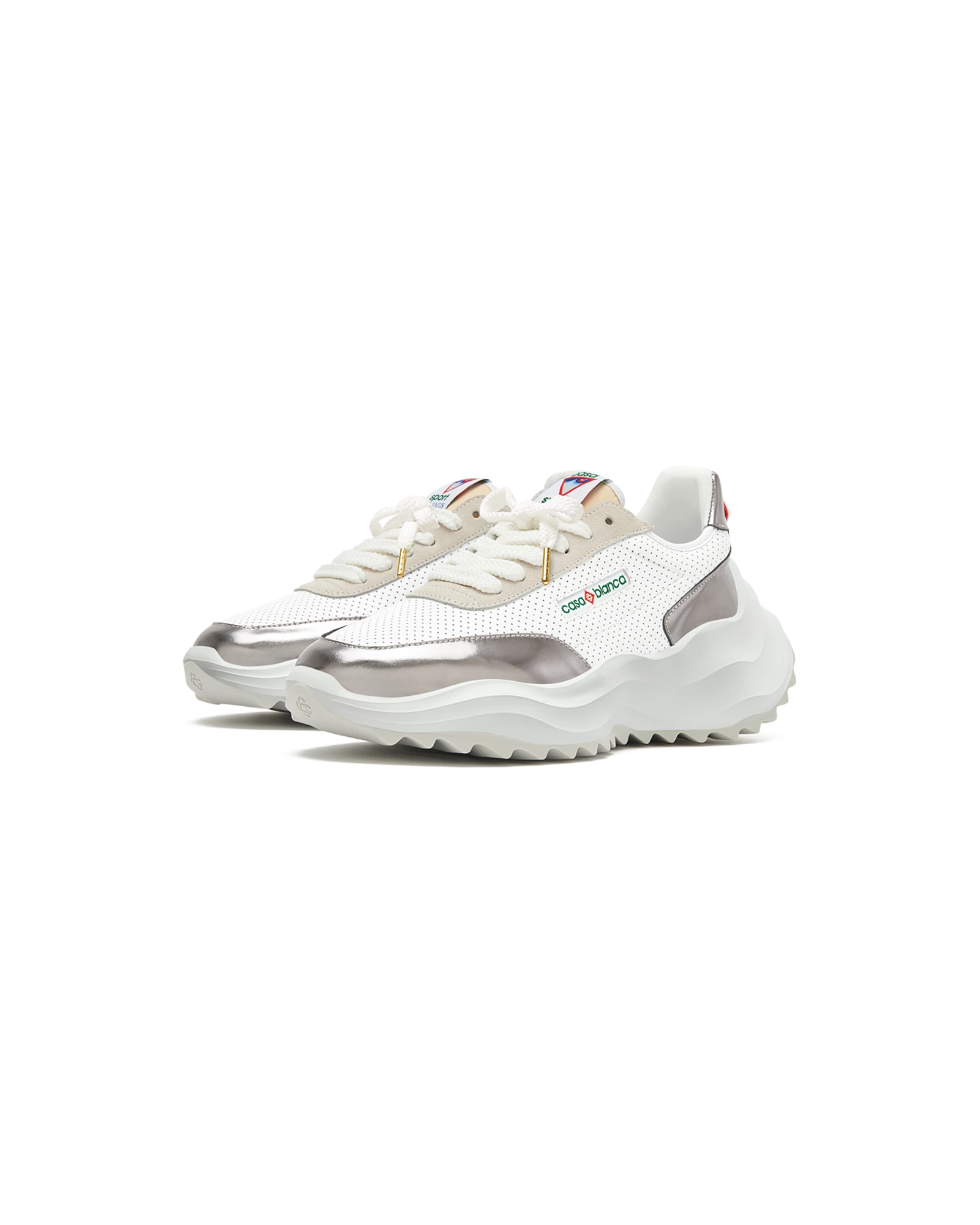 Women's Atlantis White & Chrome Sneaker