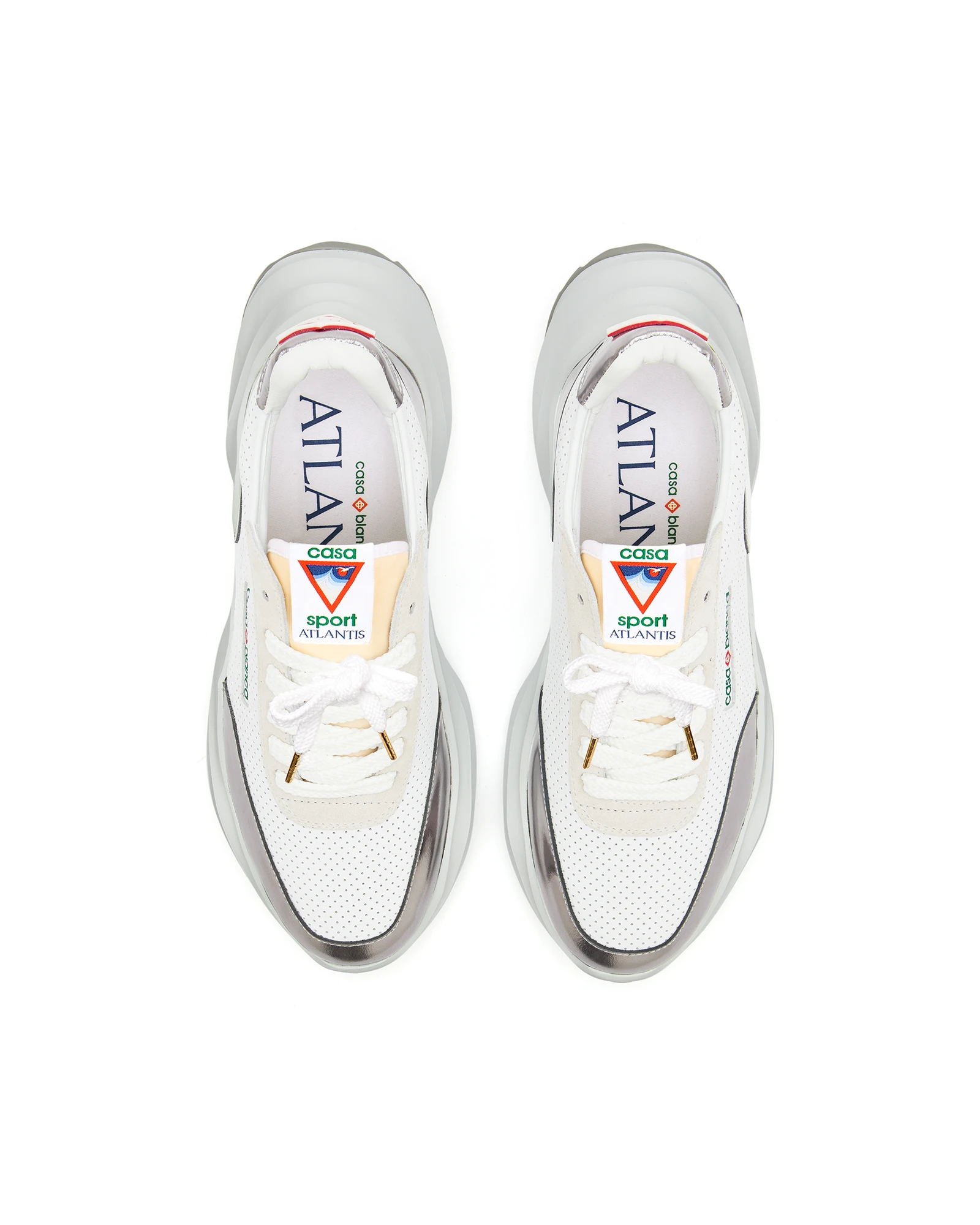Women's Atlantis White & Chrome Sneaker