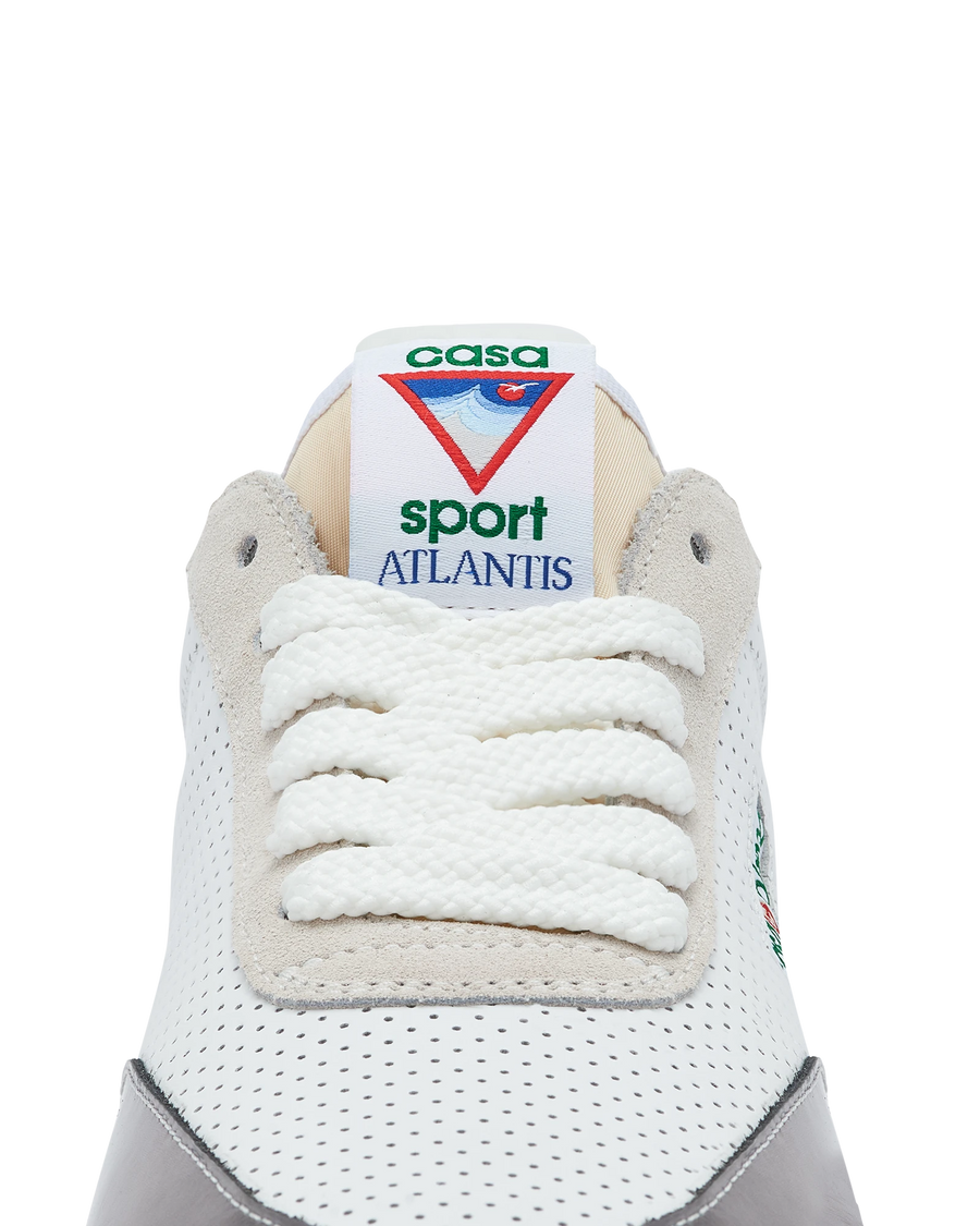 Mens Atlantis White & Chrome Sneaker