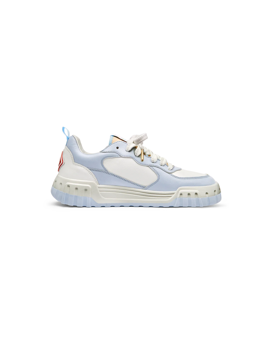 Mens The Court White & Powder Blue Sneaker