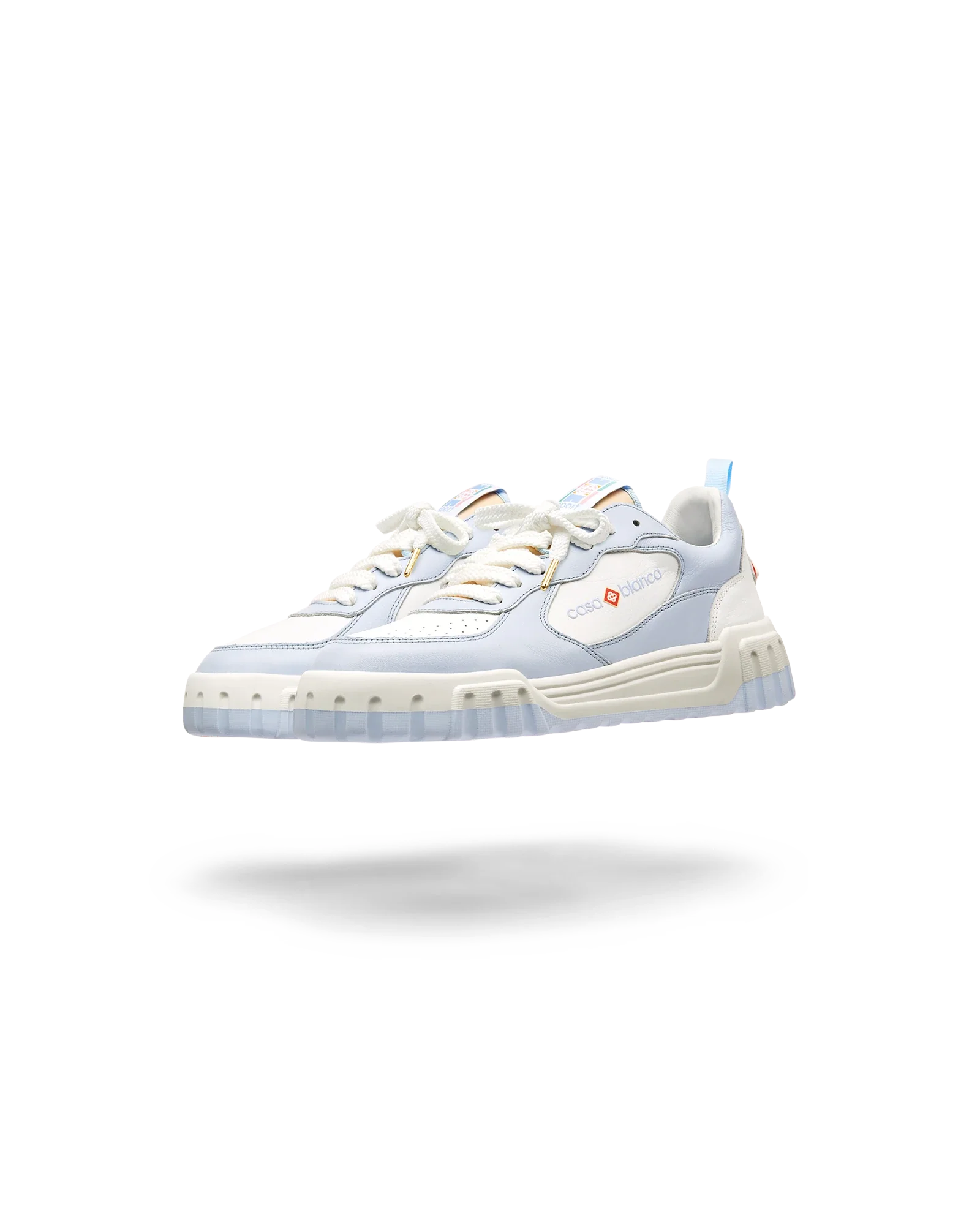 Men's Court White & Powder Blue Sneaker