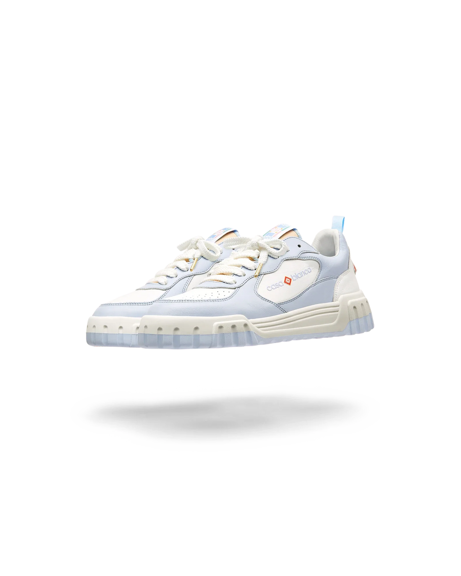 Mens The Court White & Powder Blue Sneaker