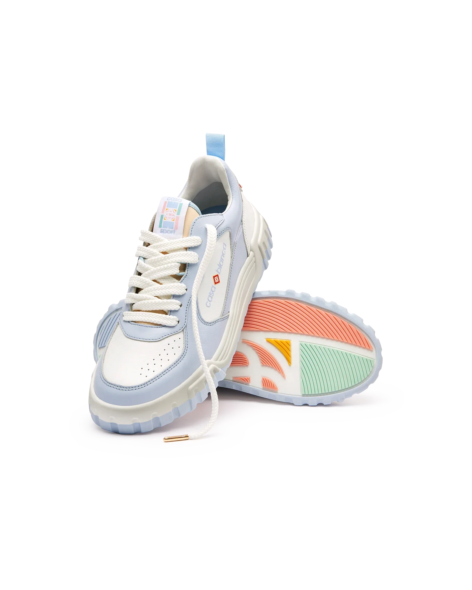 Men's Court White & Powder Blue Sneaker