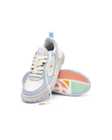 Womens The Court White & Powder Blue Sneaker