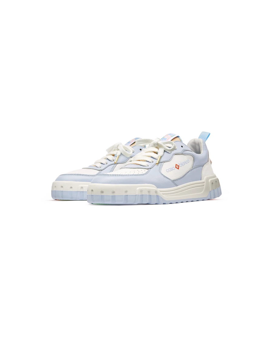 Mens The Court White & Powder Blue Sneaker