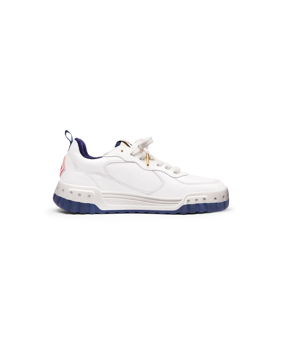 Mens The Court White & Navy Sneaker