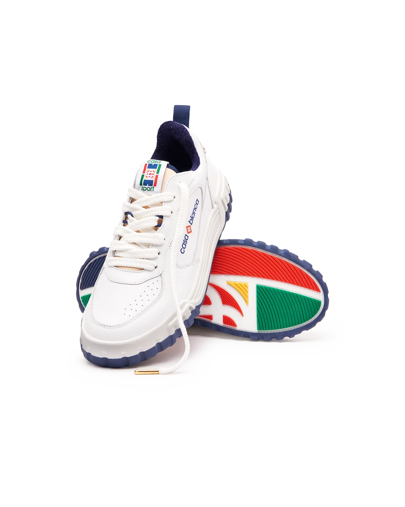 Men's Court White & Navy Sneaker