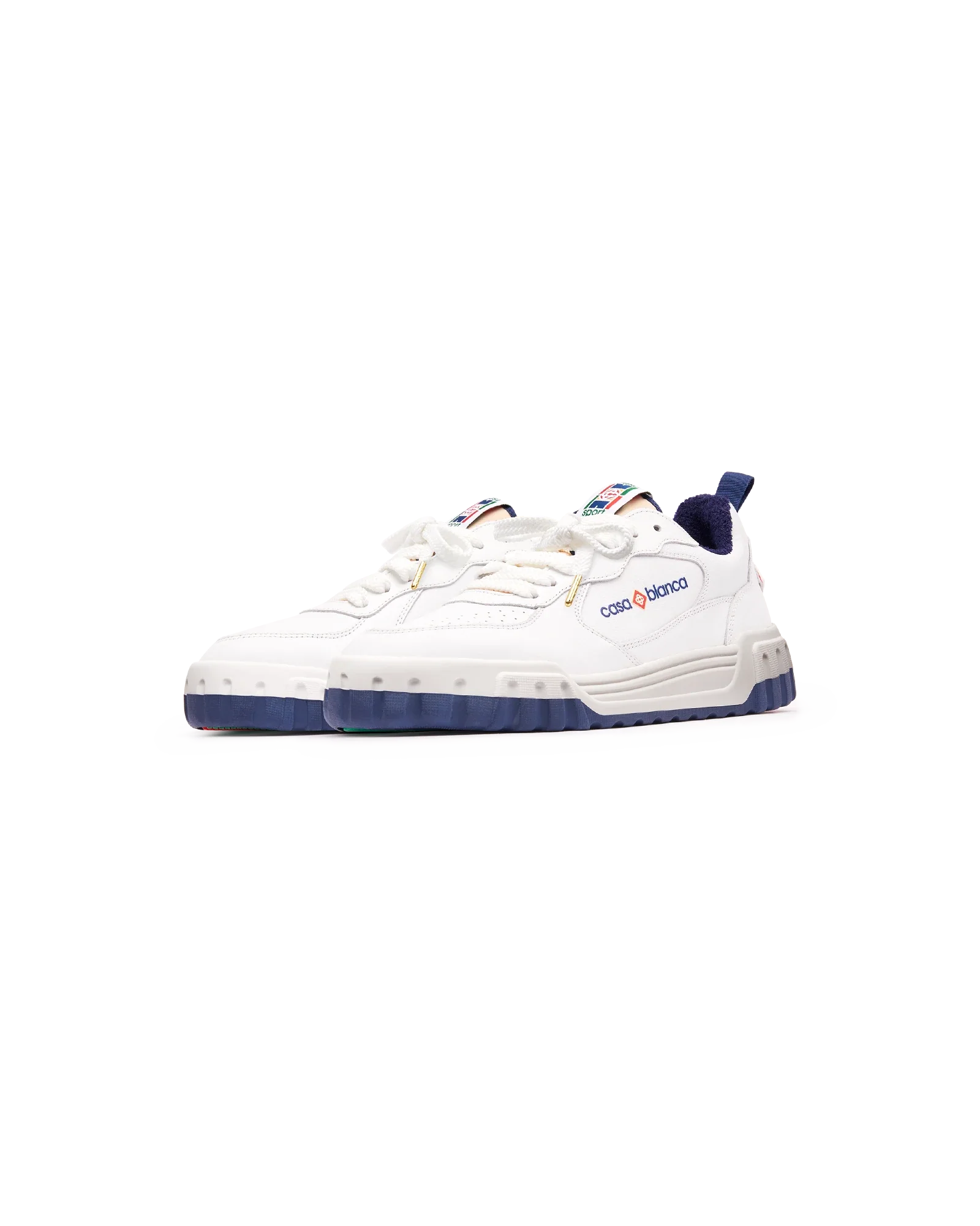 Men's Court White & Navy Sneaker
